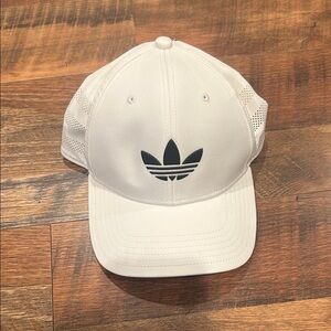 adidas White and Black Men's Hat